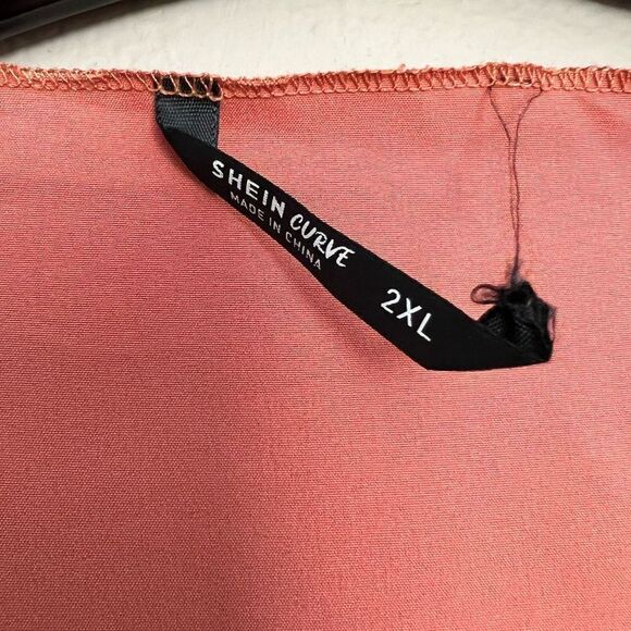 Shein Ruffle Bell Sleeve Tie Front Top - Picture 5 of 7